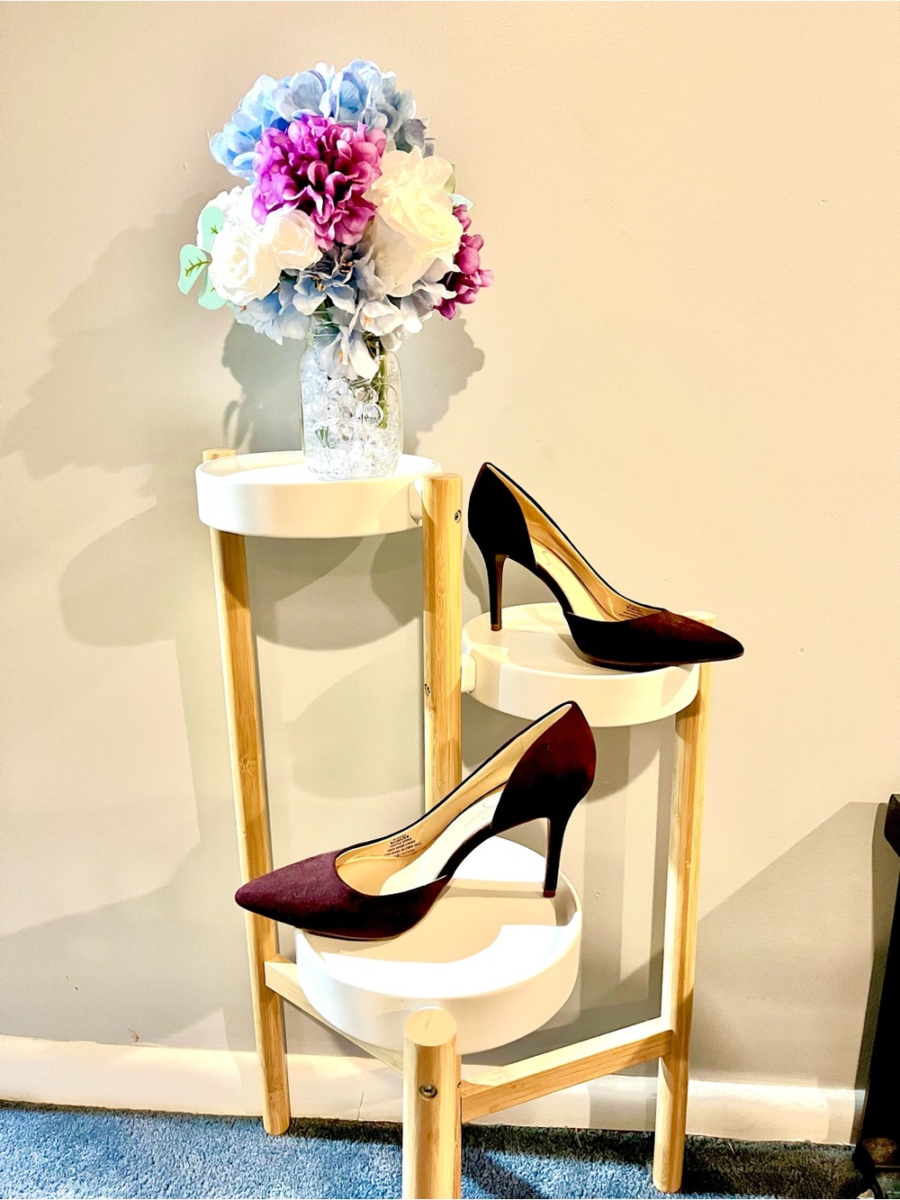Jessica Simpson Wine Pointed-Toe Stiletto Pumps